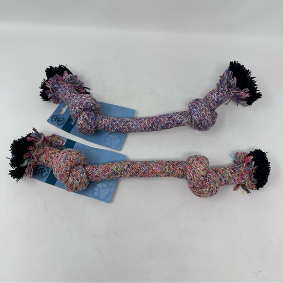 LOWEST Greenbrier Kennel Club NWT Dog Multicolored Toy Set of 2 - Picture 1 of 6